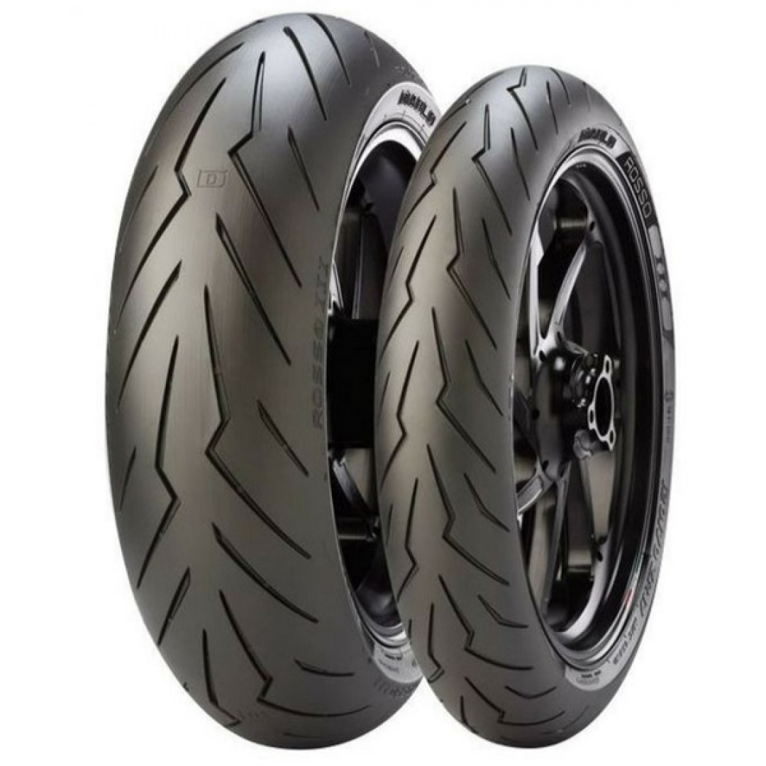 Pirelli Set 120/70ZR17 ve 180/55ZR17 Diablo Rosso III Ön Arka Takım (D)