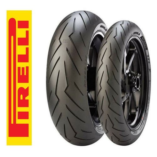 Pirelli Set 120/70ZR17 ve 200/55ZR17 Diablo Rosso 3 Ön Arka