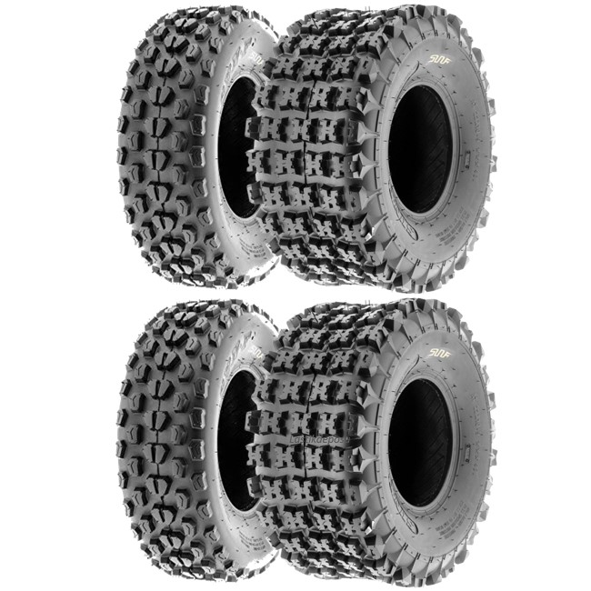 SunF Set 21x7-10 ve 20X10-10 A017 - A027 6Kat Atv Lastik Takımı Ön-Arka