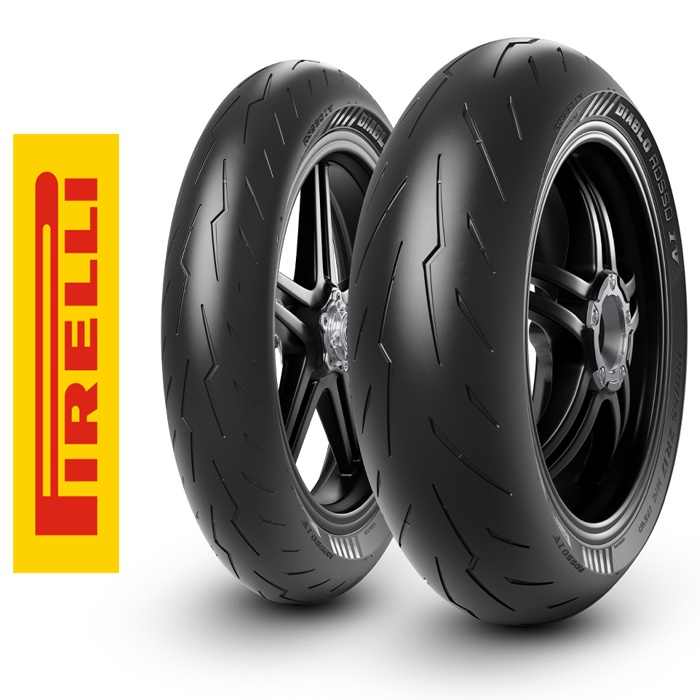 Pirelli Set 120/70ZR17 ve 200/55ZR17 Diablo Rosso IV Ön Arka