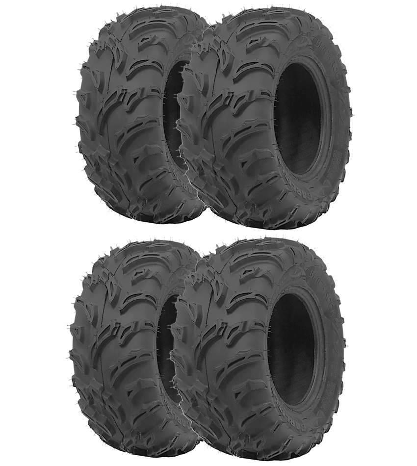 Carlisle Set 25x8-12 ve 25x10-12 Black Rock Ön Arka Atv Utv Lastikleri USA