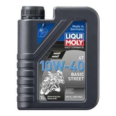 Liqui Moly 10W-40 Basic Street 4T Mineral Cadde Motosiklet Yağı 1L